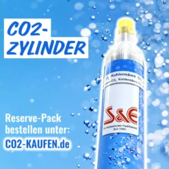 2 X CO2 Reserve-Zylinder Für 425g | 60l Sprudel-Wasser - Kohlensäure Nachfüll-Flasche Kompatibel Mit Soda Wasser-Sprudler -Küchenbedarf Geschäft fbb111e44a8848b2c73a954ed1d459c8