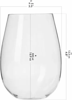 KROSNO Harmony Große Weißweingläser Ohne Stiel, 6er-Set, 500 Ml -Küchenbedarf Geschäft fbbff4b6e47c61368413057b1770f9af