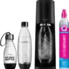 SodaStream TERRA Vorteilspack, Schwarz Mit 3 Flaschen -Küchenbedarf Geschäft fc8456452b17596d0c9a5cd753e02d6f