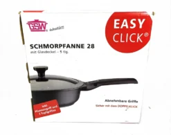 GSW Schmorpfanne Easy Click 28 Cm Mit Glasdeckel 5-tlg., 167833, Aluminium, Ca. 4,0 L -Küchenbedarf Geschäft fe3d9440fd35c695adc07db1407da52b