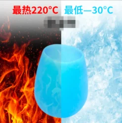 6er Set 200ml Unzerbrechlich Blau Silikon Biergläser Whisky GläSer Wein Becher Stammlos Weinbecher Tasse -Küchenbedarf Geschäft fec39dec15c077bad1f925f71ff45c7f