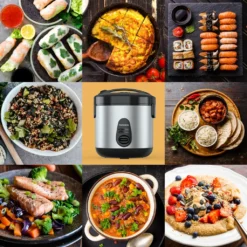 THOMSON THRC918X - Reiskocher - Silber/schwarz 12 THOMSON THRC918X - Reiskocher - Silber/schwarz -Küchenbedarf Geschäft ff6ddb614a119a7464896b13e2ba79b4