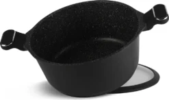 Schwarze Töpfe INDUKTION GLASDECKEL Kochtopf Topfset Keramik Und Pfanne -Küchenbedarf Geschäft ff86ce03795efad325409d06cfd6ad02