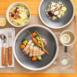 Tafelservice, Vancasso SEESAMI 16-teiliges Kombiservice Aus Steinzeug, Geschirrset Im Modernen Aussehen Für 4 Personen -Küchenbedarf Geschäft ffcffaac0f34f554924523c68dc81713